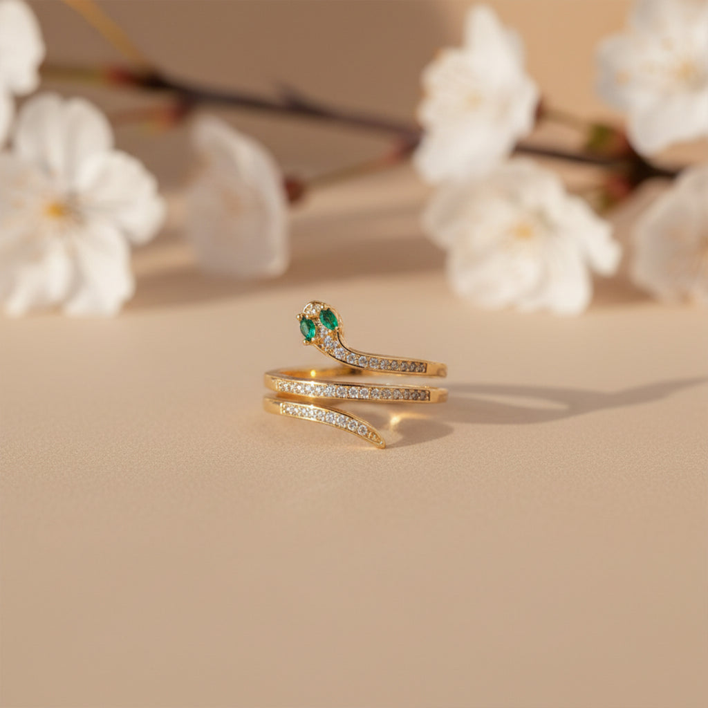Serpentina Emerald Ring - GWR-59
