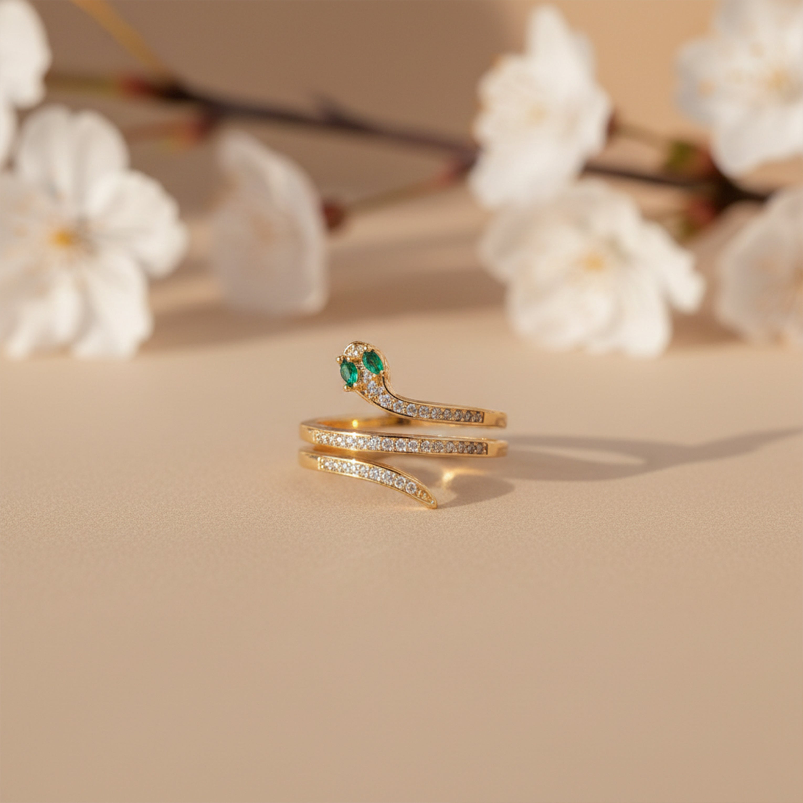 Serpentina Emerald Ring - GWR-59