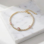 Blush Radiance Tennis Bracelet - GWB-105