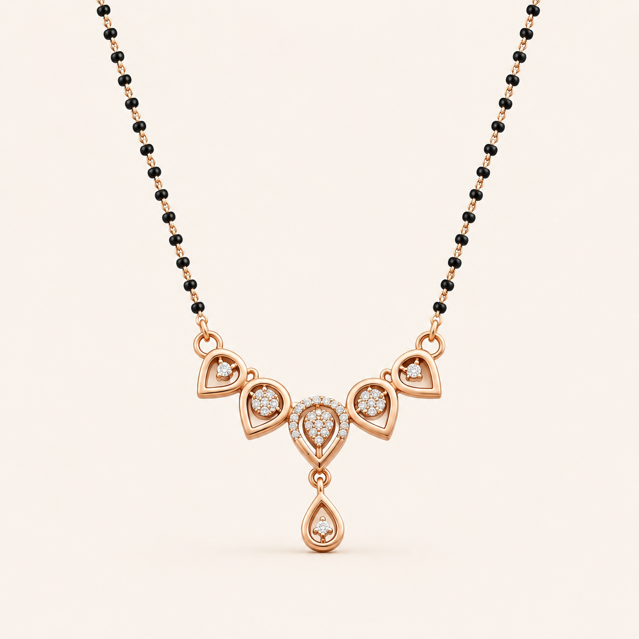 Rose Teardrop Elegance Mangalsutra  - GM-54
