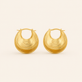 Waves gold hoop GWE-4