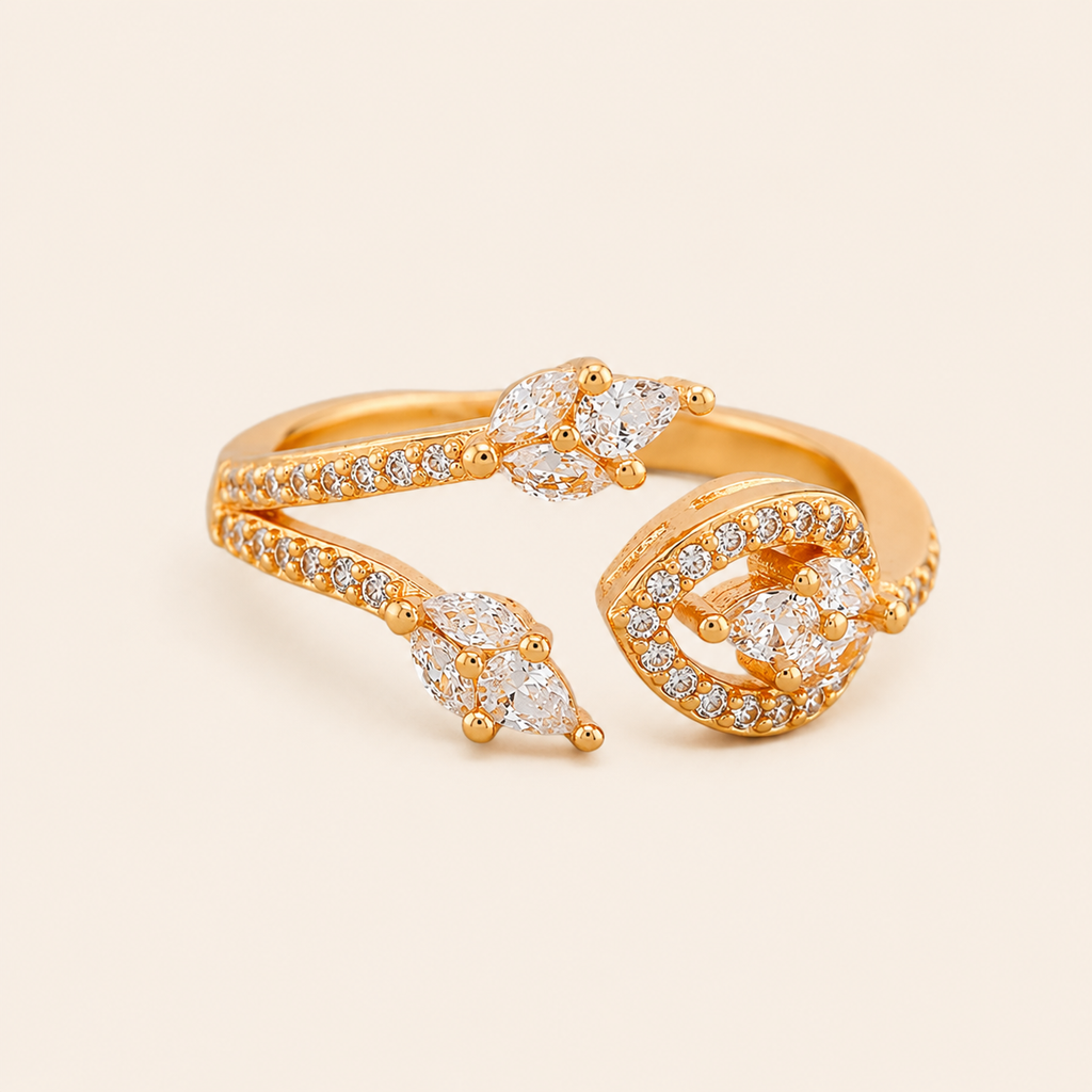 Royal Leaf Wrap Ring - GWR-1