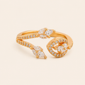 Royal Leaf Wrap Ring - GWR-1