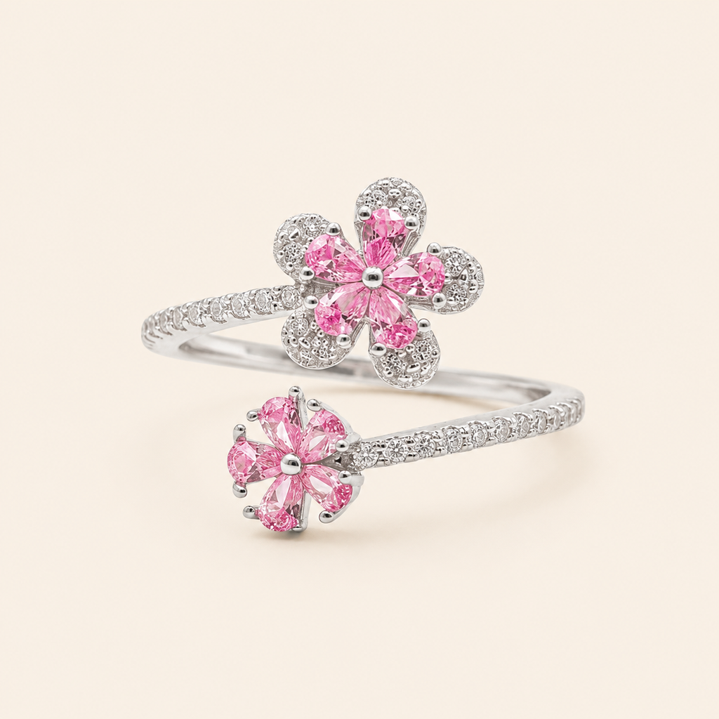 Pink Blossom Duo Ring - GWR-65