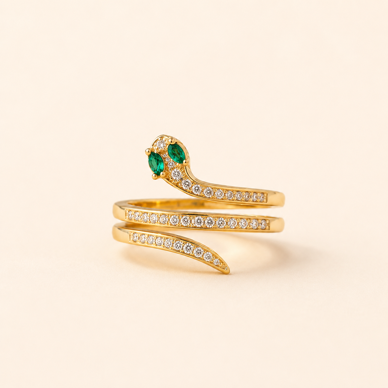 Serpentina Emerald Ring - GWR-59