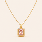 Rose Crystal Pendant Necklace